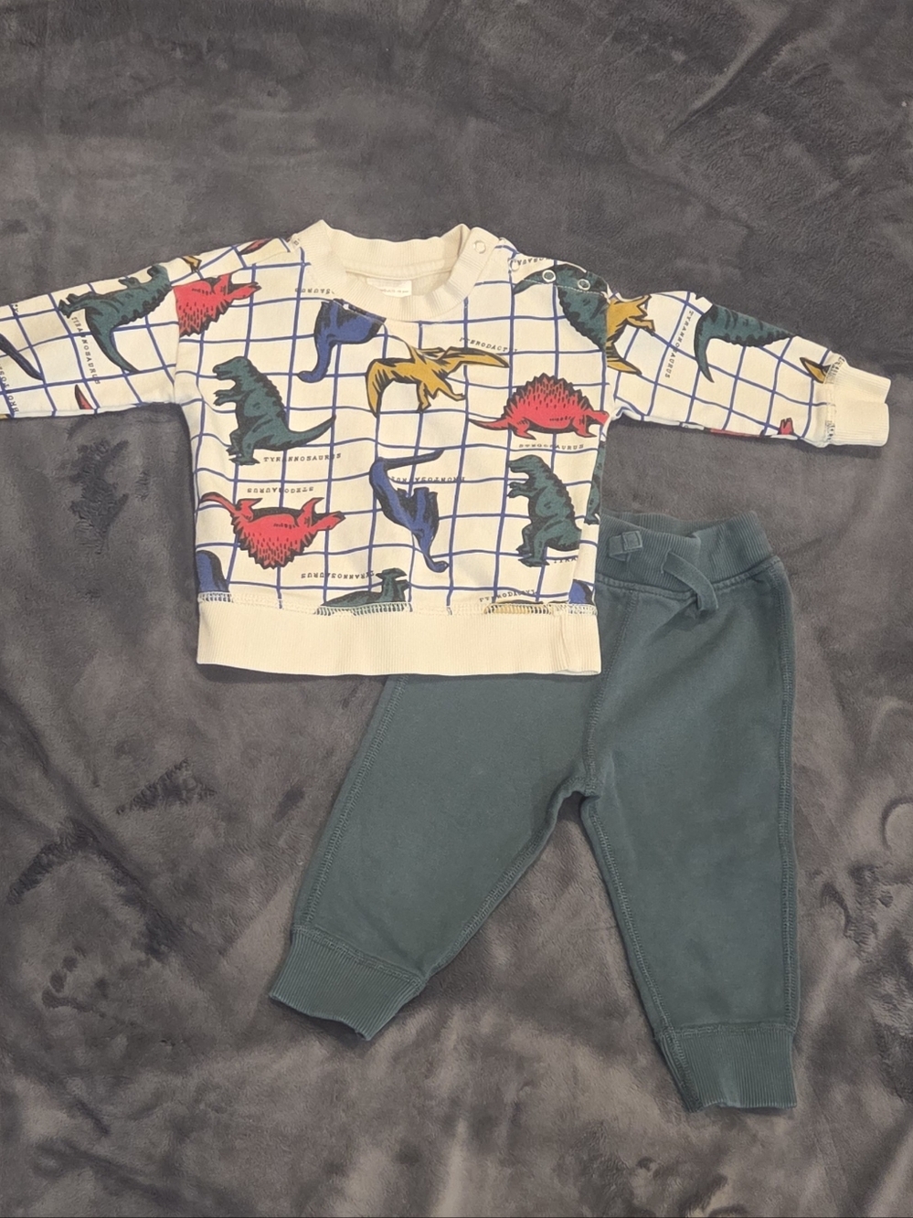 Hanna Andersone Sweat Set Wuth Dinosaur Print12-18m